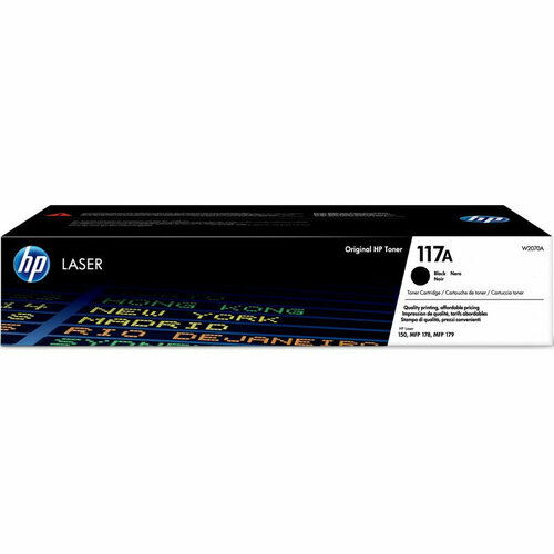 Тонер-картридж HP 117A W2070A чер. для 150/MFP 178/179 картридж uniton premium w2070a 117a с чипом лазерный картридж 1000 стр черный