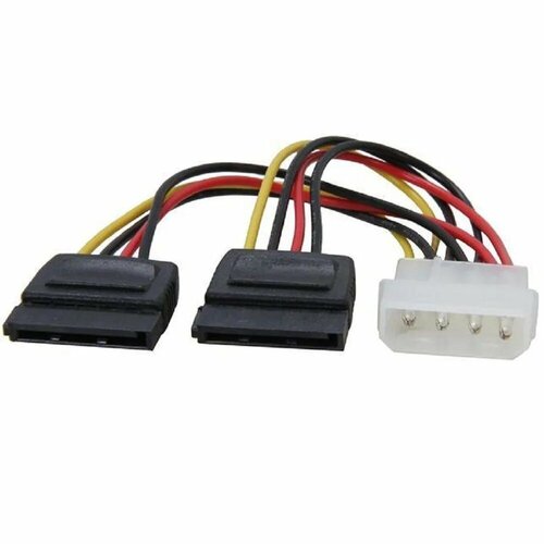 Переходник питания Molex на 2xSATA 4 pin