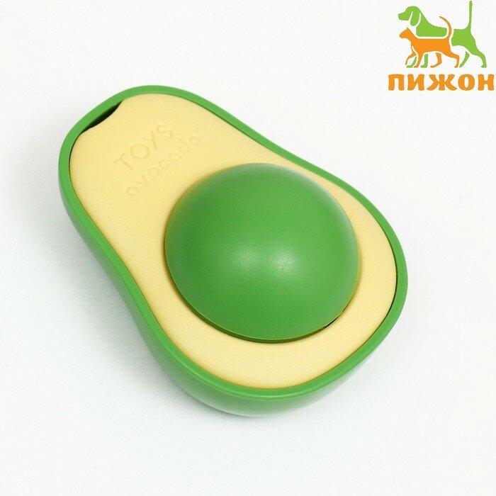 Игрушка для кошек с кошачьей мятой "Авокадо", 6 см