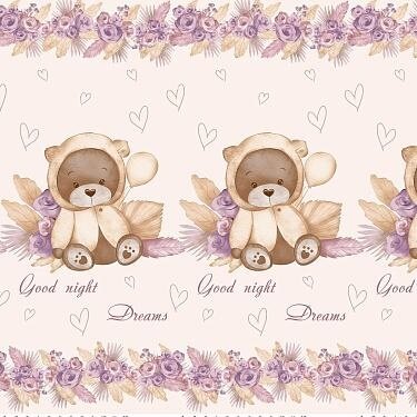 фото Ткань перкаль, 2 панели на одеяло, 125*150см