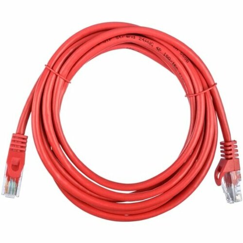 Патч-корд Acd LPU5E-50R Cat5e UTP 24AWG 4Pair, 7/0.18мм CCA Красный, 5.0м патч корд acd 5м acd lpu5e 50g