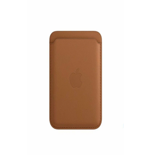 Картхолдер MagSafe для iPhone кожаный чехол-бумажник Коричневый