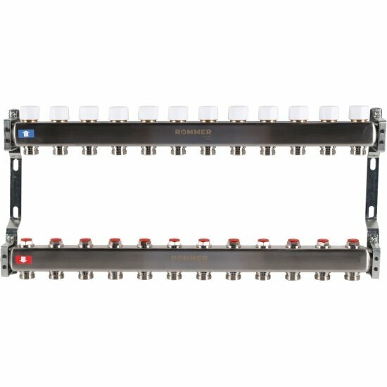 Коллектор Rommer без расходомеров 12 вых.