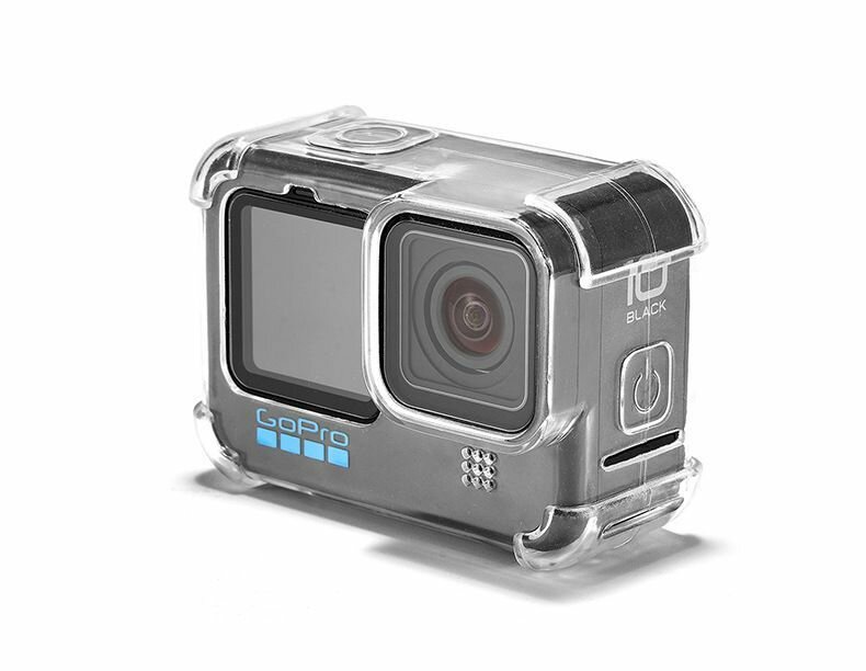 Защитный силиконовый противоударный чехол + защитная крышка объектива GoPro 12/11/10/9