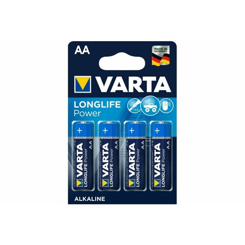 Батарейка Varta LONGLIFE POWER (HIGH ENERGY) LR6 AA BL4 Alkaline 1.5V (4906) (4/80/400) 04906121414