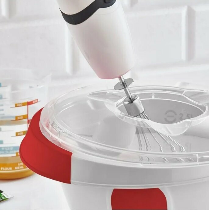 Миска для миксера с крышкой Attribute, чашка для смешивания, 2.5 л — фото 1