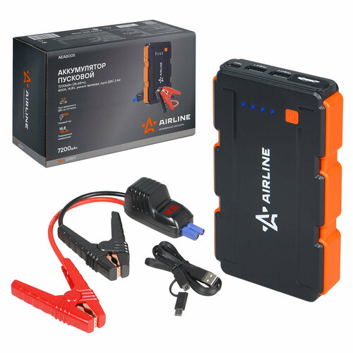 Аккумулятор пусковой Booster 7200мАч 400А 148V умные провода пуск ДВС 24d AEAB005 AIRLINE 1375000₽
