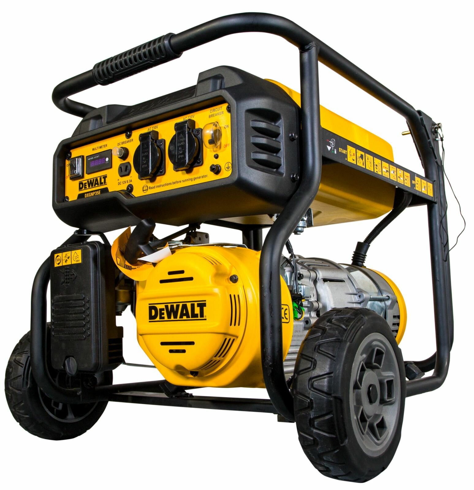 Бензиновый генератор DEWALT, 3500 Вт, 230 В, 223 см , DXGNP35E - фотография № 3