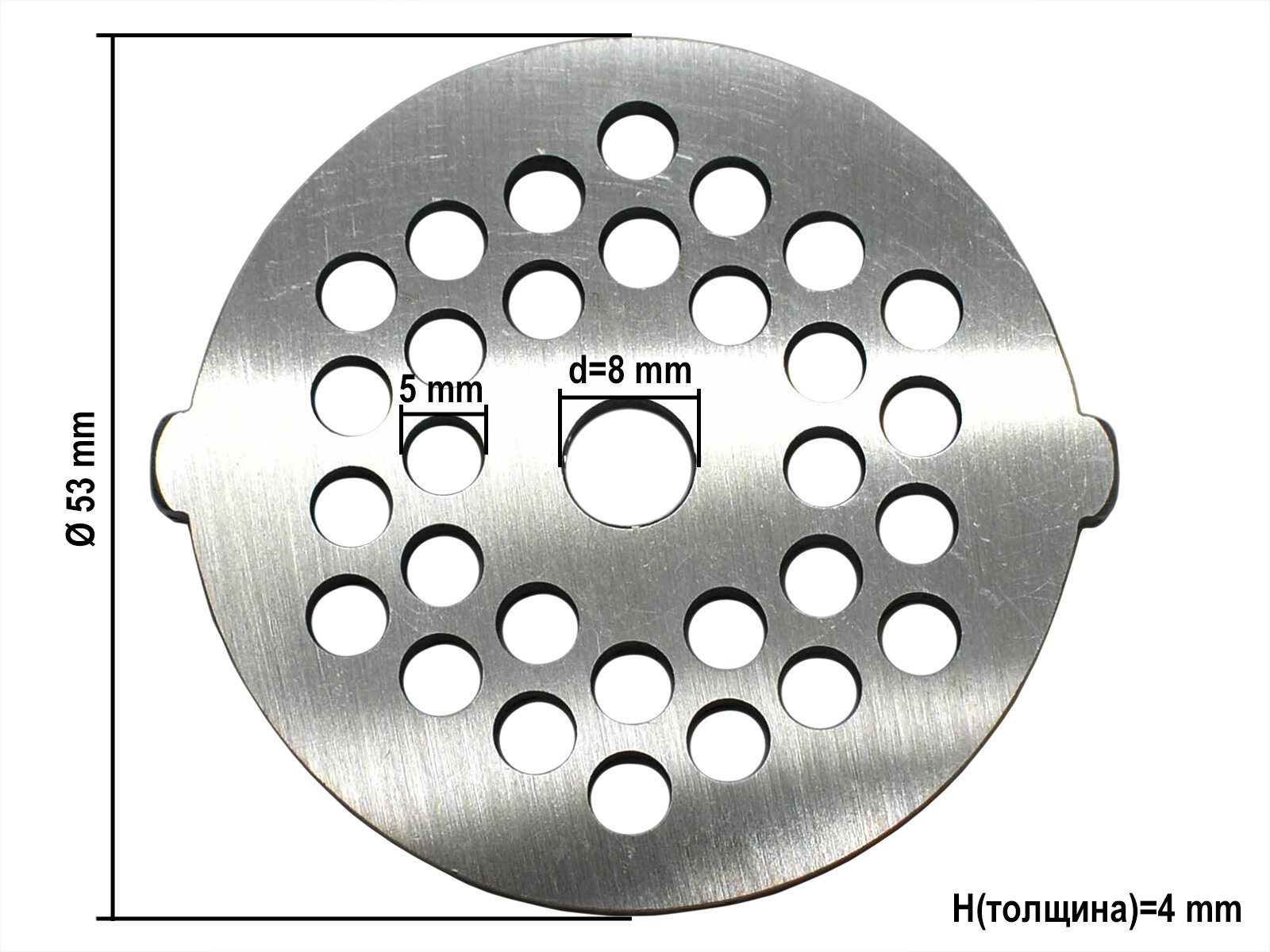 Решетка для мясорубки Panasonic средняя 5mm D диска 53mm AMM10C-180