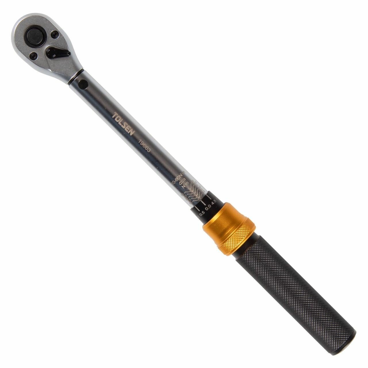 Динамометрический ключ для автосервиса, 3/8", 10-60 Нм, в кейсе TOLSEN