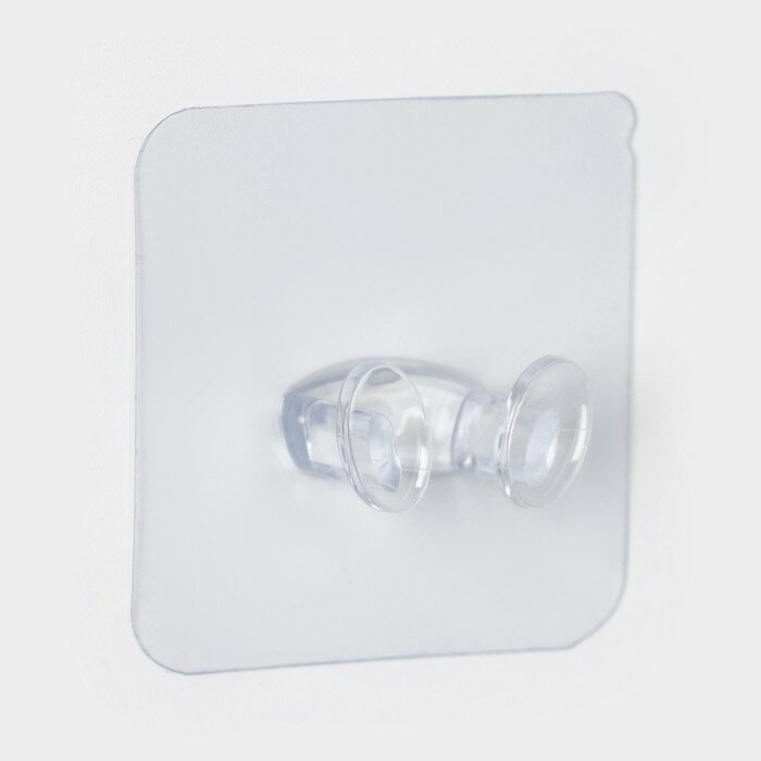 фото Крючки двойные самоклеящиеся для бритвы, вилки, полотенец, 5,6×5,6 см, 10 шт