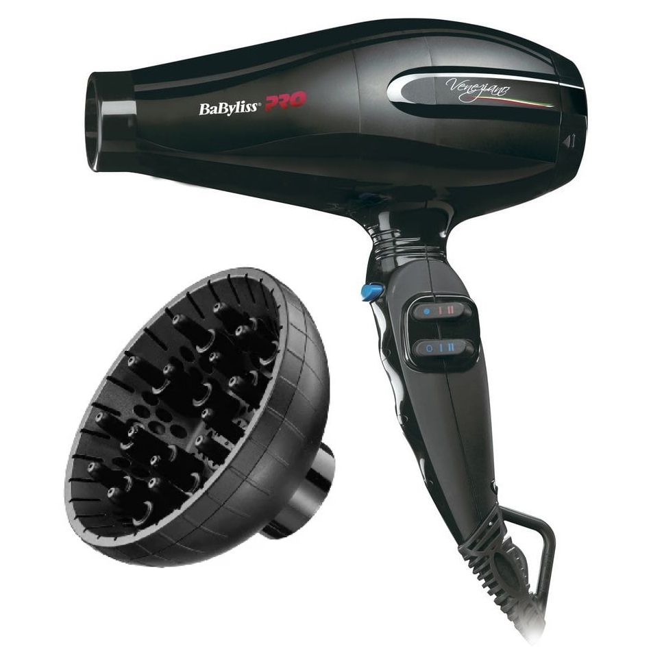 Профессиональный фен BaByliss Pro Veneziano + диффузор BABD11E - фотография № 1