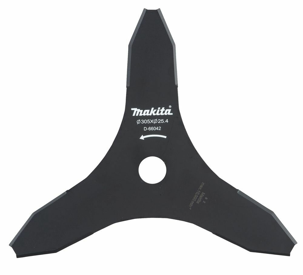 MAKITA D-66042 Нож для травы 3 зуба d- 305x254мм