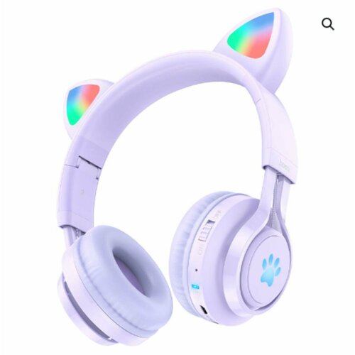 Беспроводные наушники HOCO W39 Cat ear Bluetooth 53 TF AUX 400 мАч Пурпурный 129000₽