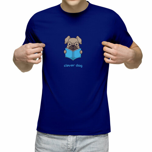 фото Футболка us basic, размер l, синий