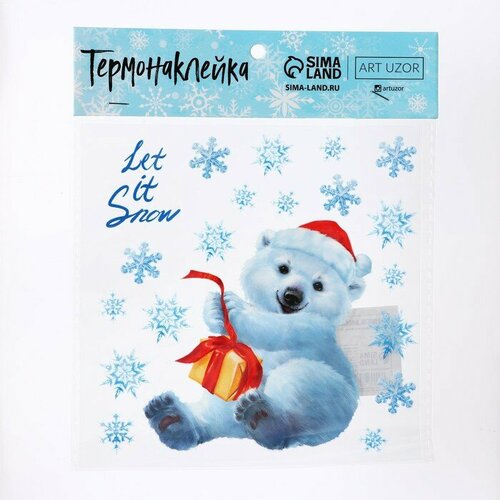 Термонаклейка Let it Snow, 15 х 15 см