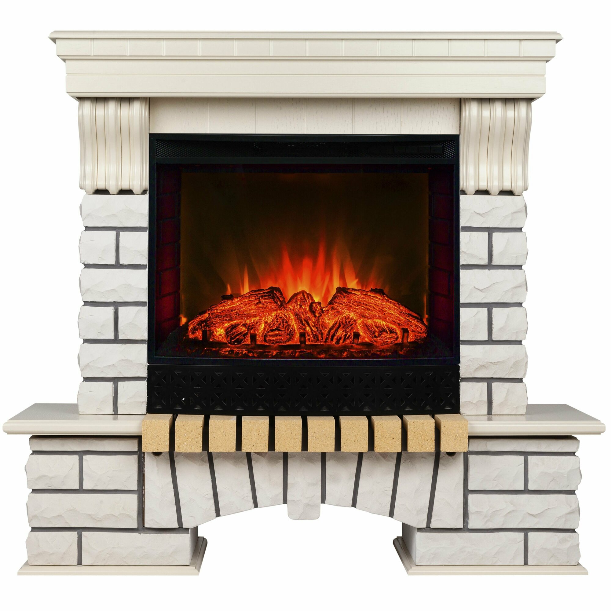 Электрокамин RealFlame COUNTRY VR FS25/25,5 WT-614 с очагом Evrika 25,5 LED