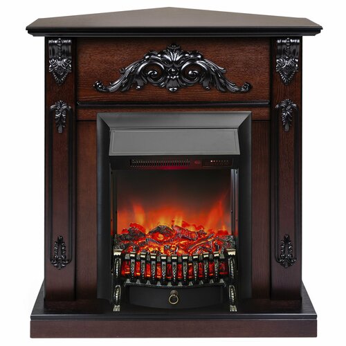 Электрокамин RealFlame ANITA CORNER STD/EUG AO-215 с очагом Fobos Lux Black электрокамин realflame dacota ao с fobos lux bl s