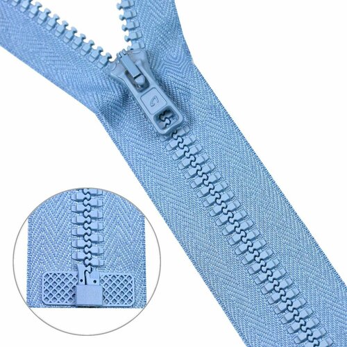 Молния трактор Arta-F, Тип 10 (6 мм), 1 замок, 50 см, 5 шт (039 голубой)