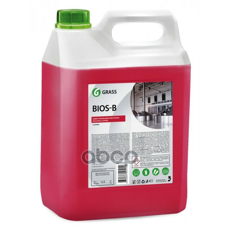 Универсальное моющее средство Bios B Grass, 5.5 л, 5.5 кг - фотография № 8