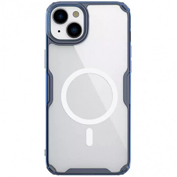 Nillkin Nature PRO Magnetic Прозрачный силиконовый чехол для магнитной зарядки для iPhone 15 Plus