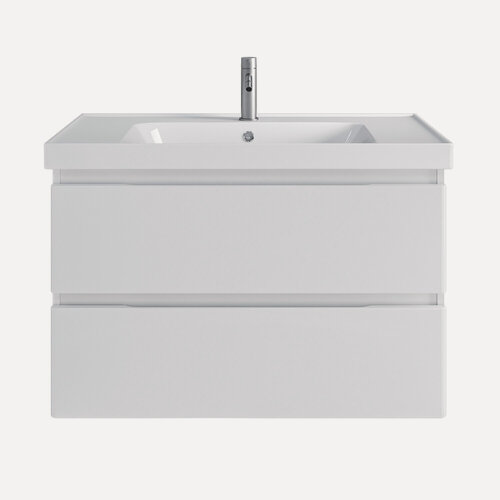 Изображение товара Тумба подвесная без раковины Vannika Glad 90 для ванной комнаты, белая