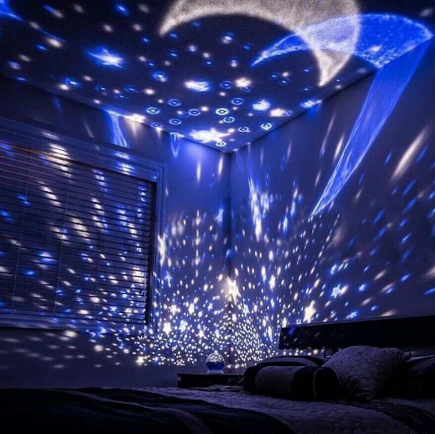 Проектор звездное небо/ Ночник мини фиолетовый - фотография № 11