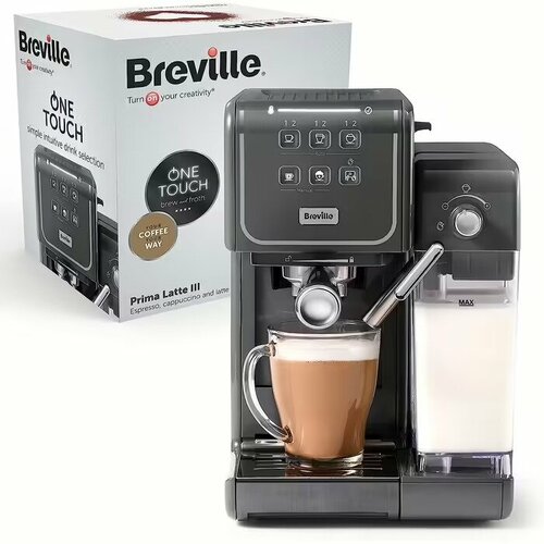 Кофемашина Breville Prima Latte III серая VCF146X 3899000₽