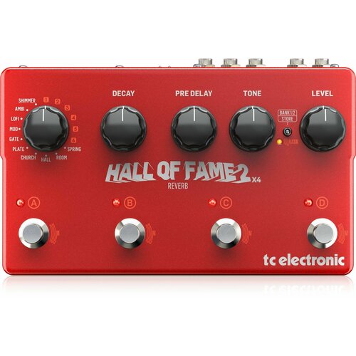 TC Electronic HALL OF FAME 2 X4 REVERB Гитарная педаль tc electronic hall of fame 2 x4 reverb гитарная педаль эффекта ревербератор