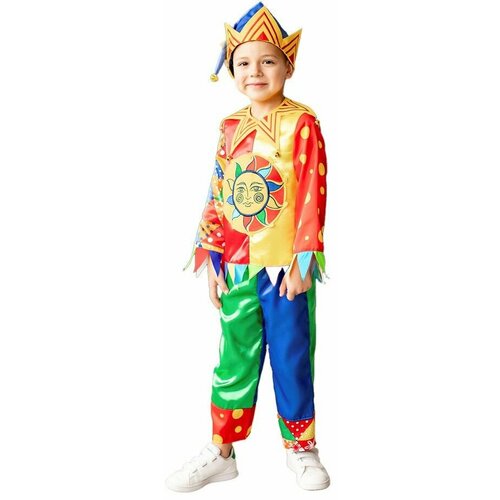 Кигуруми Скоморох пуговка, мультиколор