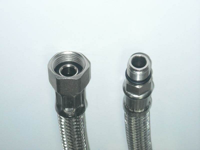 фото Шланг G3/8*M12 подводки воды L-420mm смесителя Идеал Стандард