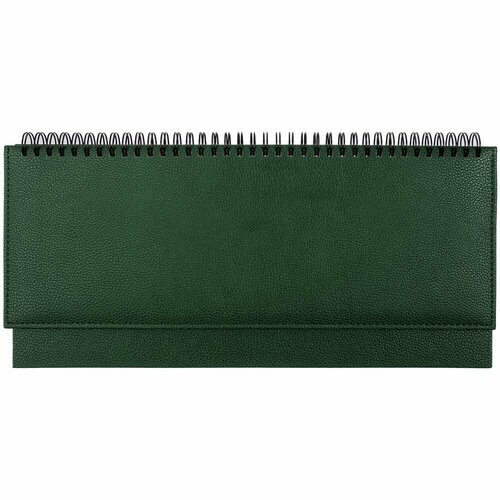 Планинг Sagrin, недатированный, зеленый, 33х15х1,2 см, искусственная кожа