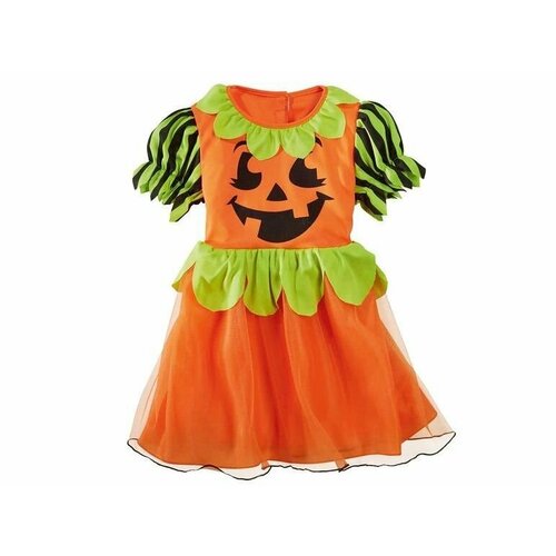 Карнавальный костюм платье зомби тыква на Хэллоуин (halloween) LIDL костюм тыквы для малышей костюм тыквы яркого цвета для малышей костюм тыквы для малышей стимуляция цвета дышащая кожа