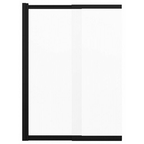 Шторка для ванны Azario Merrit 100х140 см AZ-NF6122 1000 Black, чёрный/прозрачное