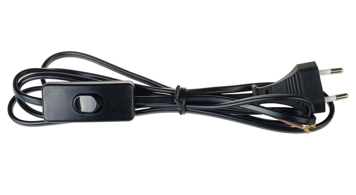 фото Провод с евроштекером Duwi 220 В без заземления 2.5 А цвет черный 2 м