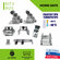 Комплект роликов для откатных ворот Home Gate KIT3RUS + площадки ...
