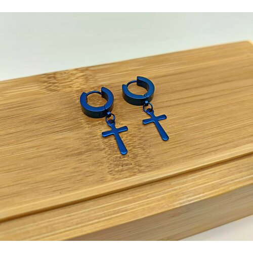 Серьги , синий