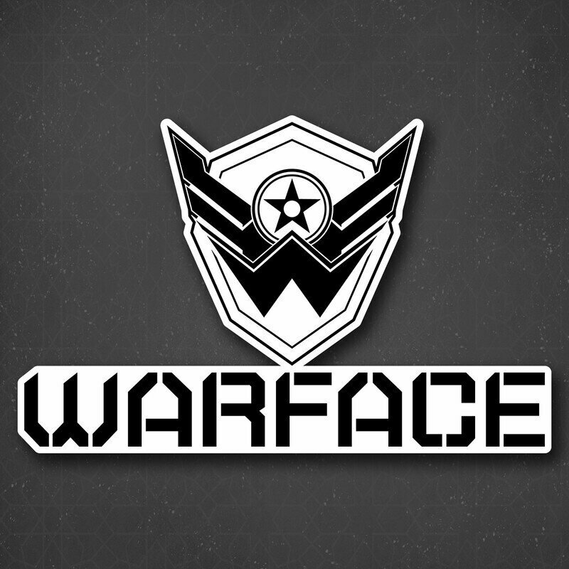 Наклейка на авто "Warface - Варфейс" 24x15 см