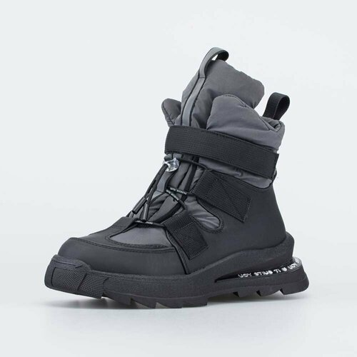фото Ботинки котофей, размер 38, серый, черный
