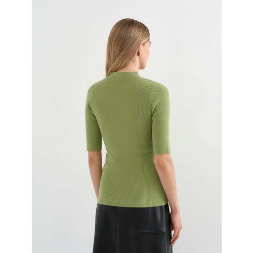 фото Джемпер conso wear, короткий рукав, размер 46, зеленый