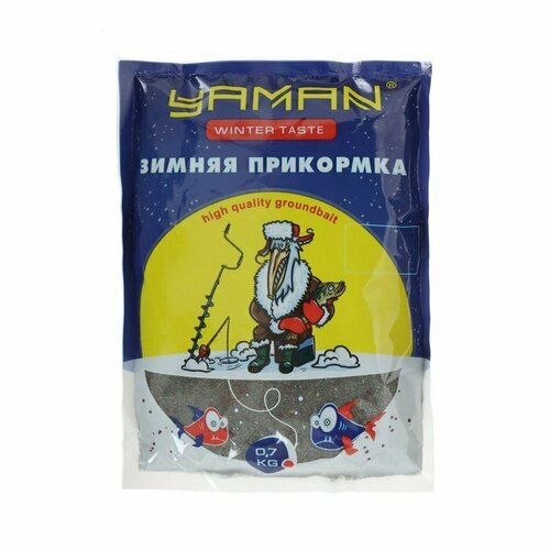 фото Прикормка yaman winter taste лещ зимняя, бисквит, цвет чёрный, 700 г (комплект из 9 шт)