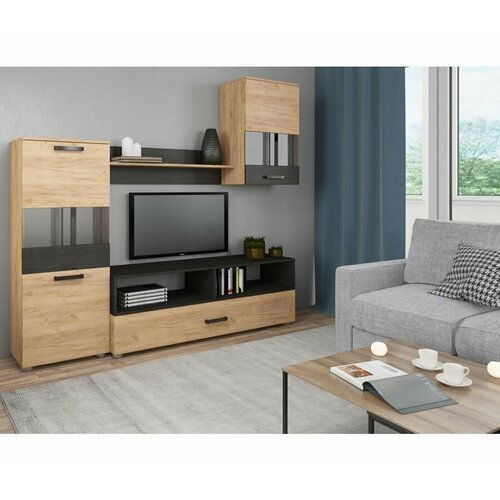 Готовая гостиная Woodville Алваро дуб золотой / венге