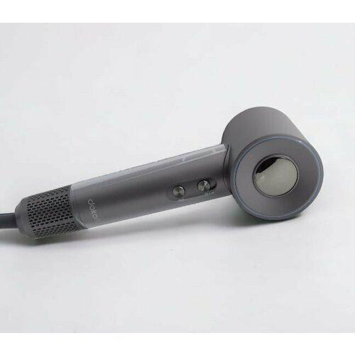 Супермощный фен с 1 насадкойкрепление на стенуФен профессиональный HUD Фен для волос с LED дисплеемВысокоскоростной фен 1600Вт Темно-серый 300000₽