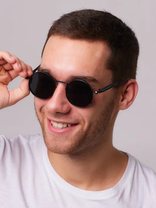 Солнцезащитные очки Arthur Bark  стимпанк с поляризацией