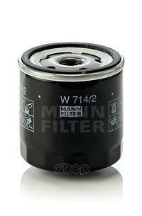 Фильтр Масл Alfa 33/145/164/Fiat Croma/Panda/Seicento 98-/Uno 0.65-3.0 80-98 MANN-FILTER арт. W 714/2