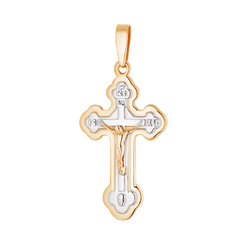 Крестик Ювелир Карат, красное золото, 585 проба крест золотой с бриллиантами арт 7232279 3ч