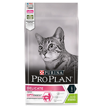 Корма Purina Pro Plan Cat Adult Delicate Lamb / Сухой корм Пурина Про План для взрослых кошек с чувствительным пищеварением Ягненок