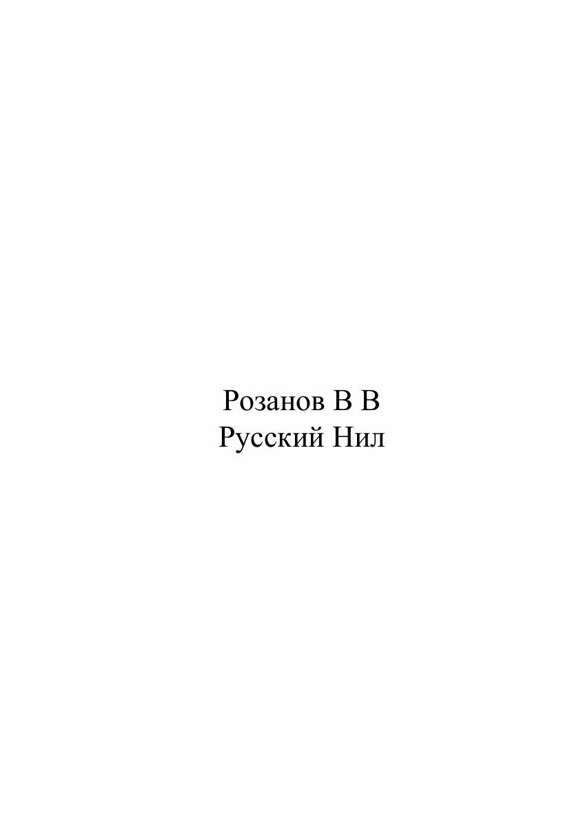 Книга Русский Нил (Розанов Василий Васильевич) - фото №2