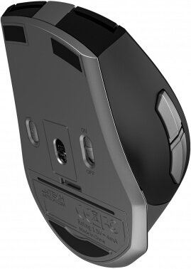 Мышь A4 Fstyler FB35, оптическая, беспроводная, USB, белый и серый [fb35 icy white] - фото №12