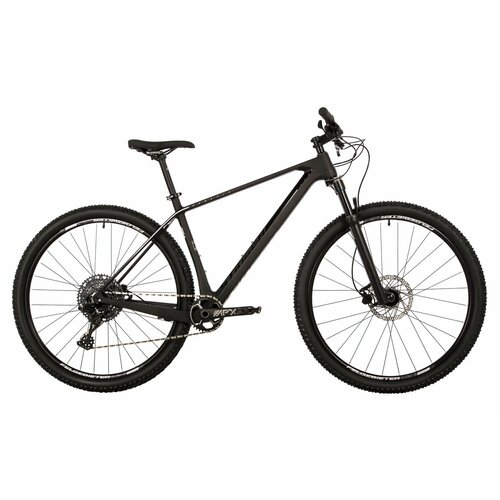 Велосипед Stinger Genesis Std 29 (2023) (Велосипед STINGER 29 GENESIS STD черный, карбон, размер LG) цепь kmc x 10 10ск 114зв silver black
